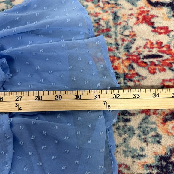 Jessica Simpson Light Blue Dress, Wrap Style, Romantic, Feminine, spring, Sz Sm - Picture 6 of 8